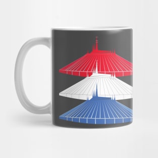 Red White and Blue Space Mountain - Fourth of July Mug